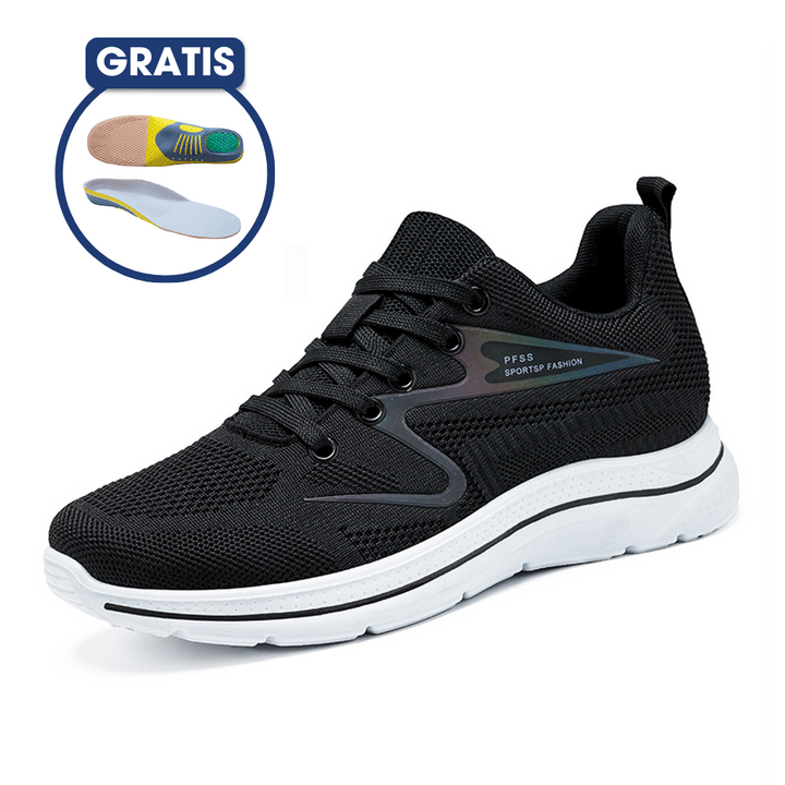 Ergonomic Ladies' Shoes - VitalStep-Black-4.0-The Livary