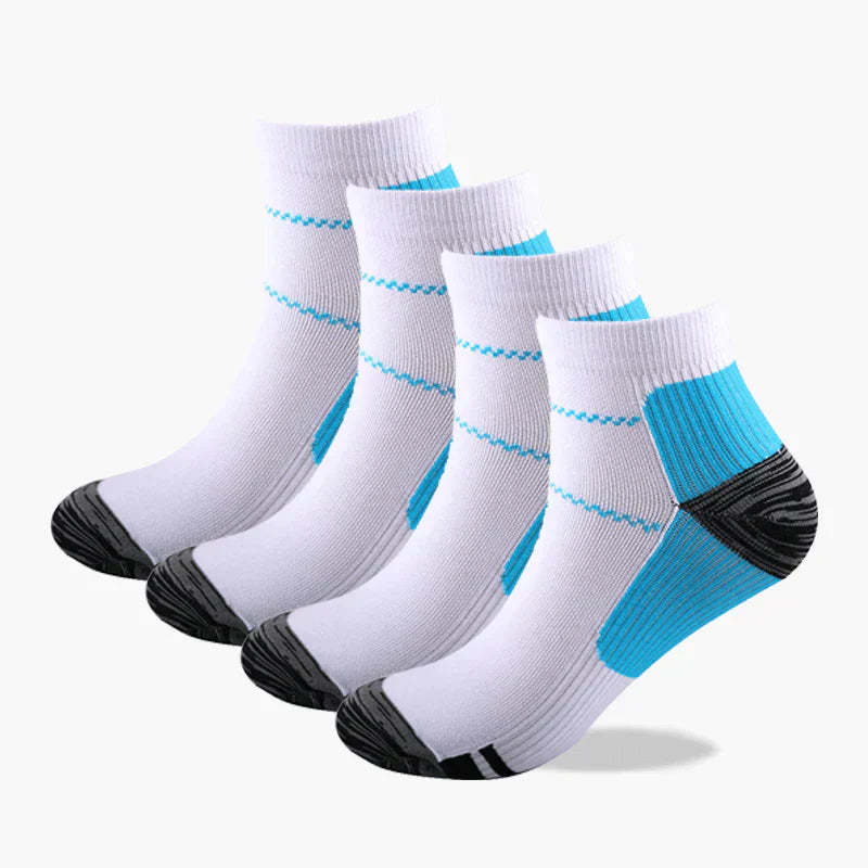 Compression socks - TheraSupport-2 pairs black + 2 pairs white-34-39-The Livary