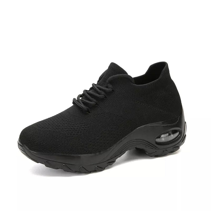 Pain-Relieving Ladies Sneakers - ComfortMax-Black-2.0-The Livary