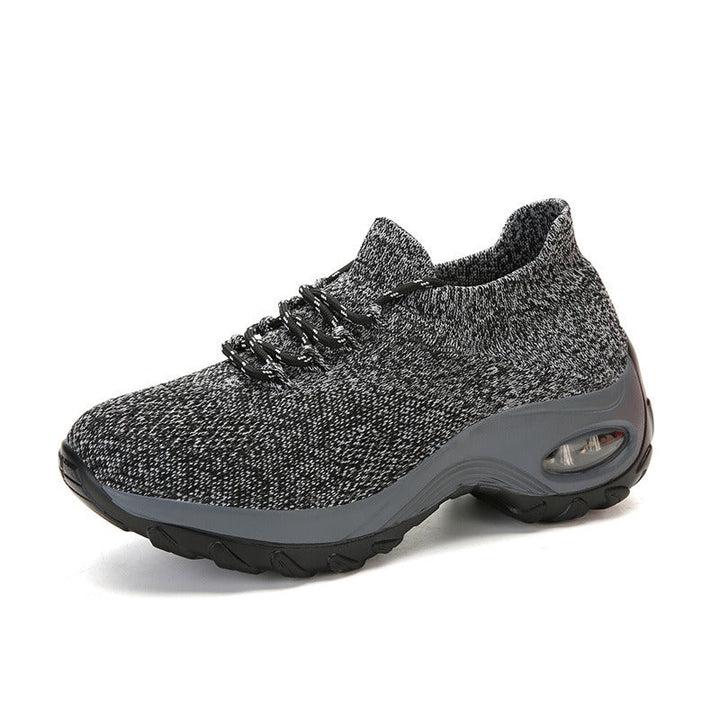 Pain-Relieving Ladies Sneakers - ComfortMax-Gray-2.5-The Livary