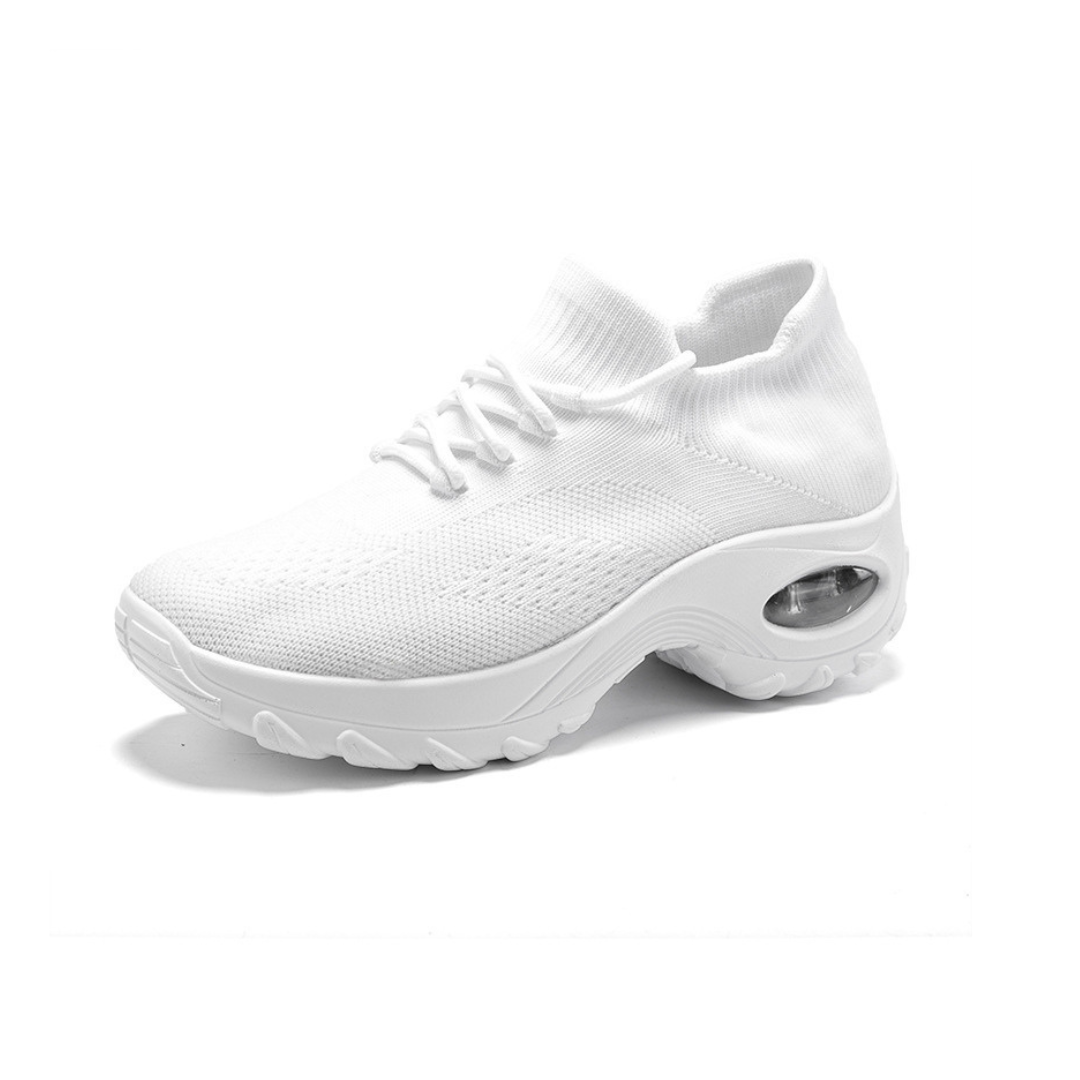 Pain-Relieving Ladies Sneakers - ComfortMax-White-2.5-The Livary