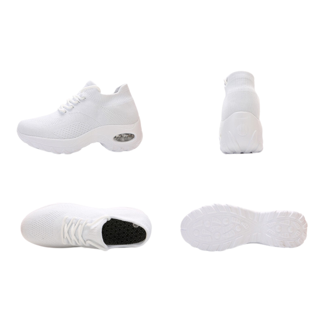 Pain-Relieving Ladies Sneakers - ComfortMax-Black-2.0-The Livary