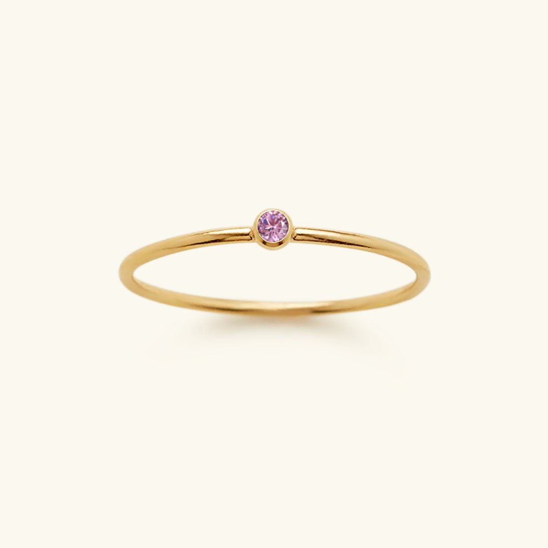 Birthstone Ring - Celestia-1.93 in-October - Light Pink-The Livary