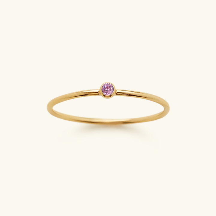Birthstone Ring - Celestia-1.93 in-October - Light Pink-The Livary