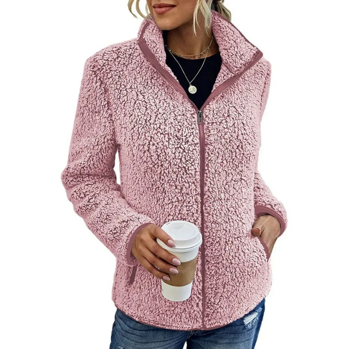Comfortable Women's Fleece Vest - Petra-Pink-S-The Livary