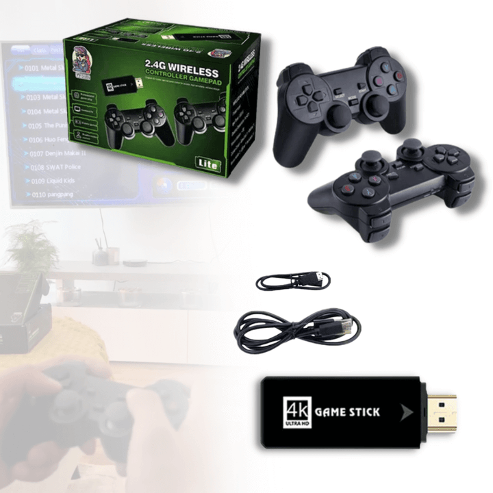Retro Game Stick with 10,000 Games – Plugbit-The Livary