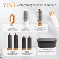 7-in-1 Hair Dryer Brush & Airstyler – Lyra-Gold/white-No storage case - only basic set-The Livary