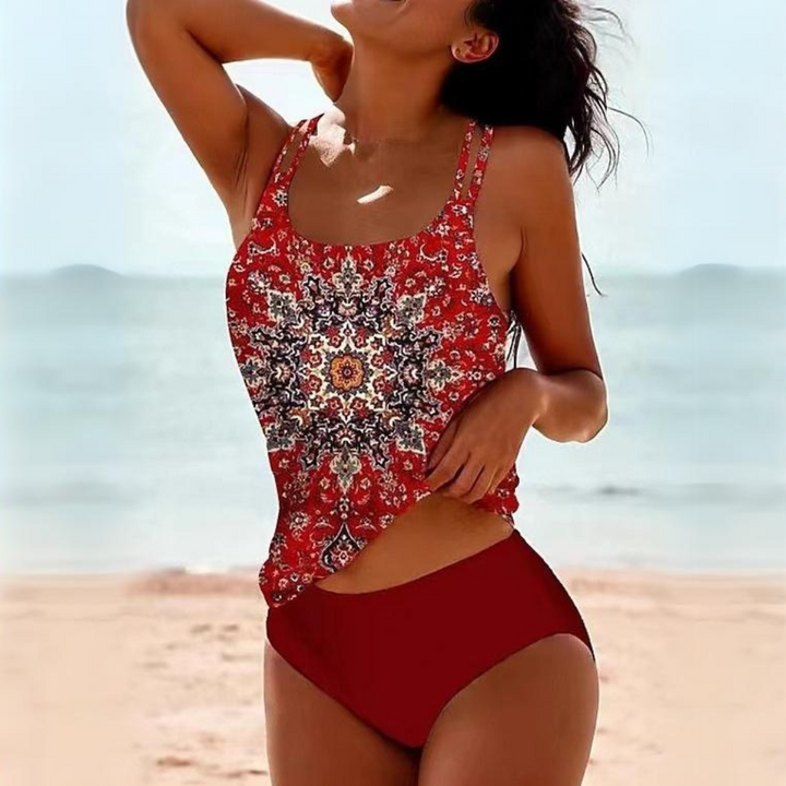 Cheerful Tankini – Livia-Red-S-The Livary