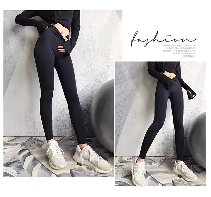 Ladies' Sports Leggings - Livia-Black-XS-The Livary