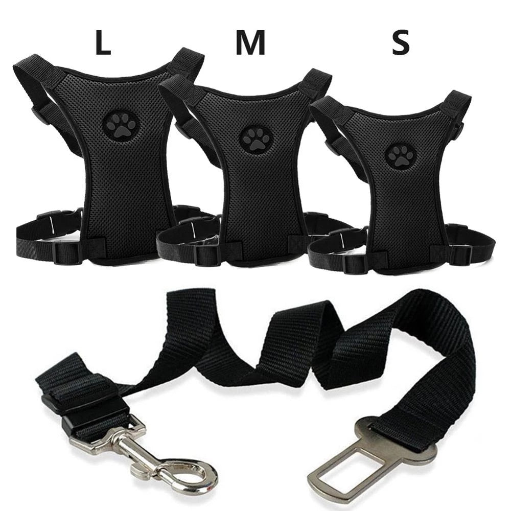 Car seat belt with Comfortable Harness for Dogs - PawSafe-S-The Livary