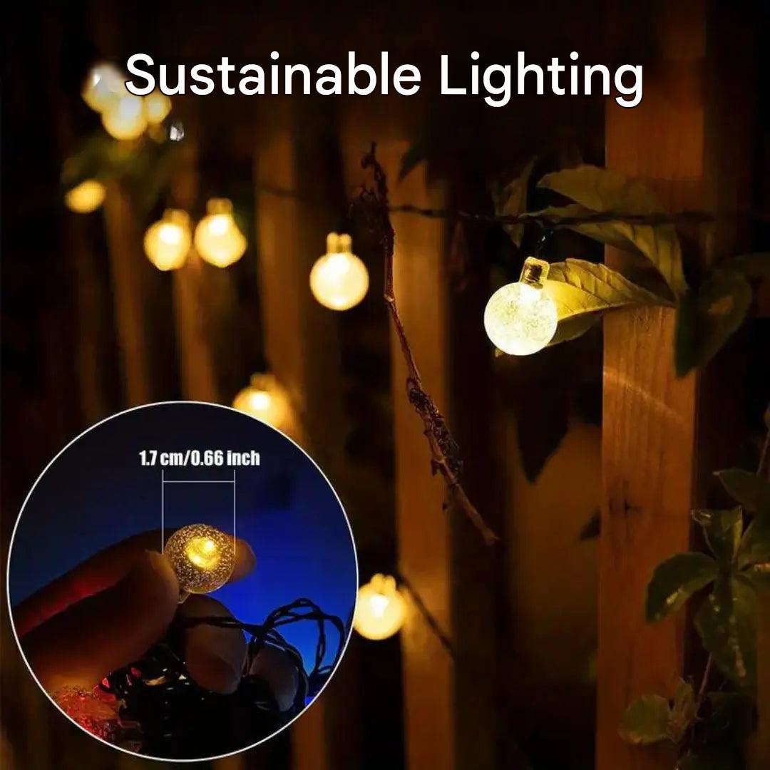 Sustainable LED Light Chain - SolarGlow-5 Metres - 20 Lights-The Livary