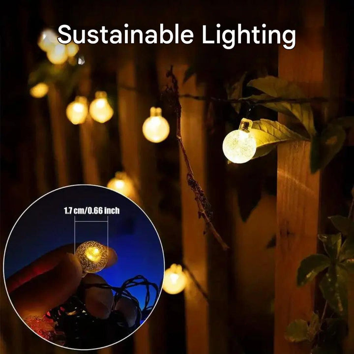Sustainable LED Light Chain - SolarGlow-5 Metres - 20 Lights-The Livary