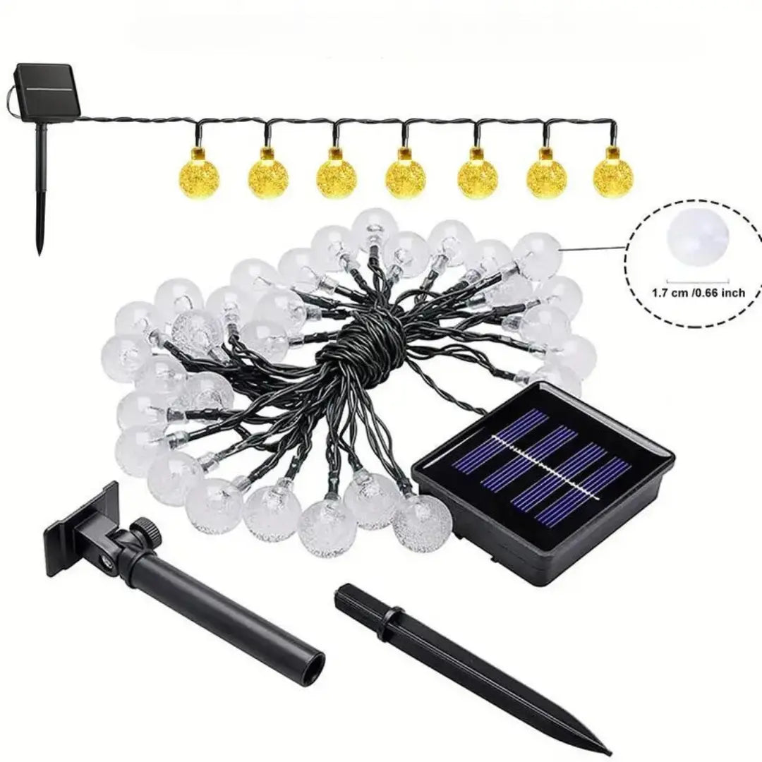 Sustainable LED Light Chain - SolarGlow-5 Metres - 20 Lights-The Livary