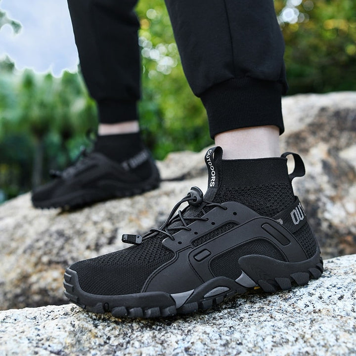 Barefoot sock shoes for men with non-slip sole – Maxim-Black-6-The Livary