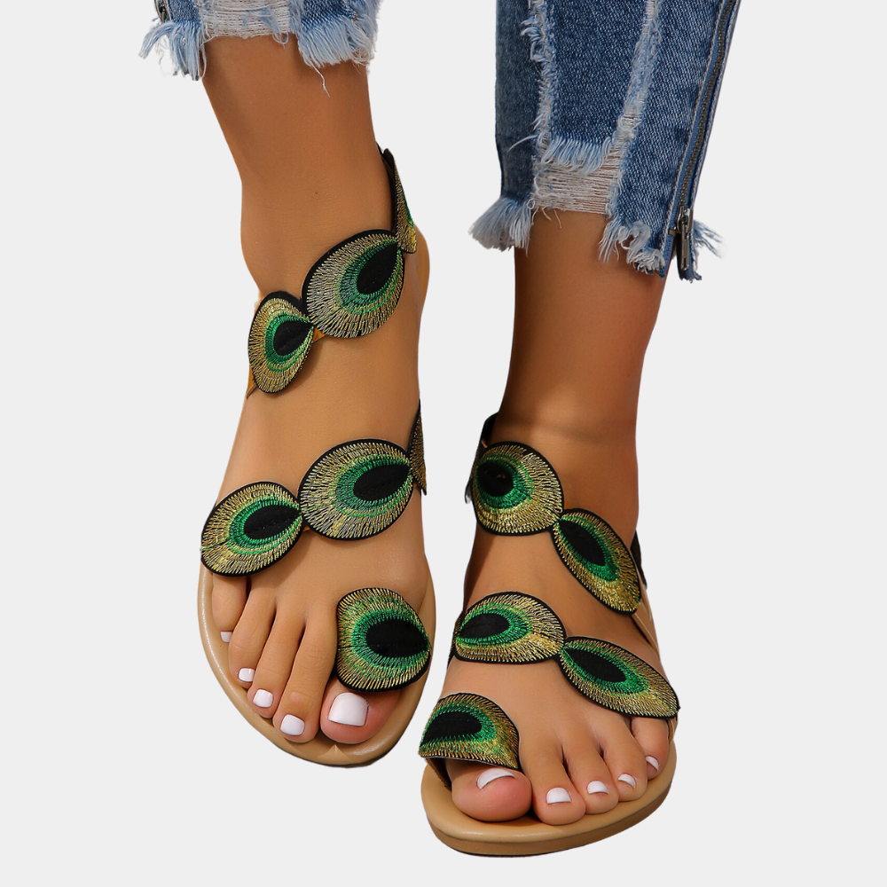 Lightweight Summer Sandals for Women - Lina-Green-2.5-The Livary