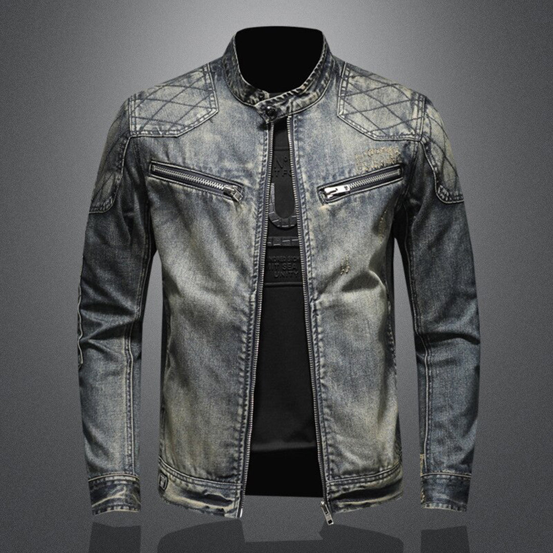 Cool Denim Jacket for Men - Rafael-Denim without Flag-S-The Livary