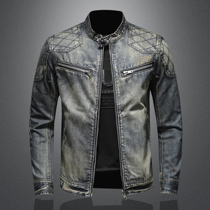 Cool Denim Jacket for Men - Rafael-Denim without Flag-S-The Livary