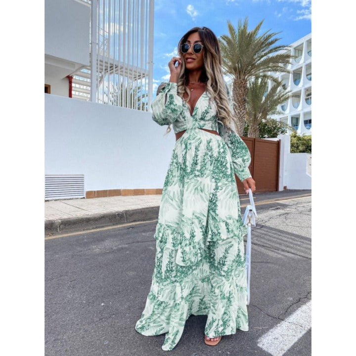 Long Dress with Timeless Appeal - Elara-Green-XS-The Livary