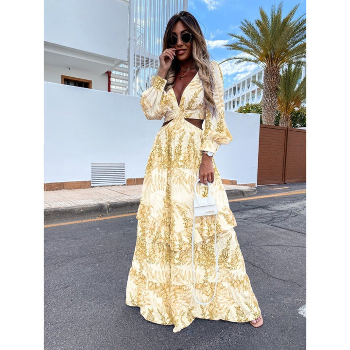 Long Dress with Timeless Appeal - Elara-Yellow-XS-The Livary