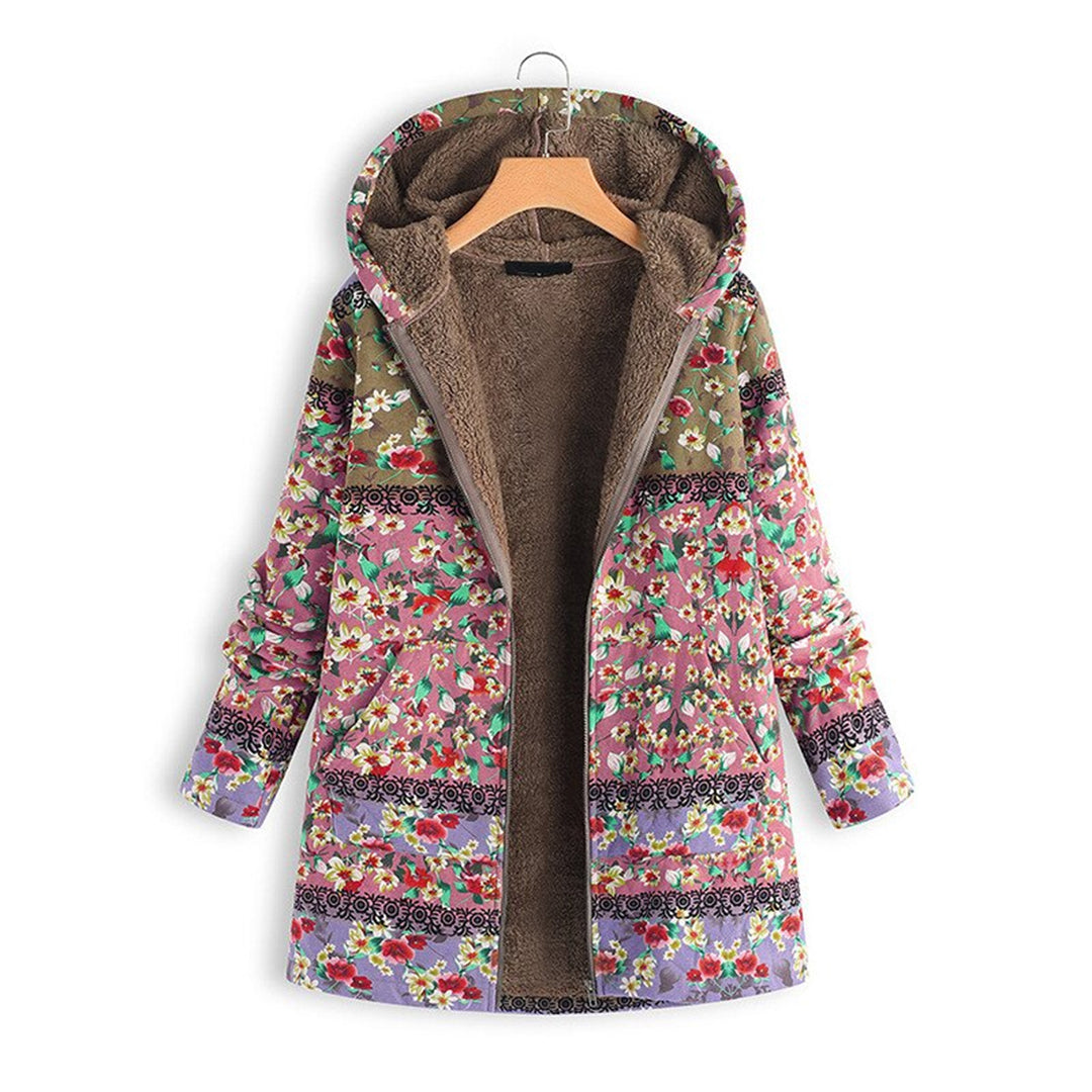 Long Ladies Teddy Coat with Hood - Seraphina-Pink-S-The Livary