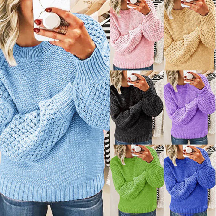 Knitted Women's Sweater - Elina-Beige-S-The Livary