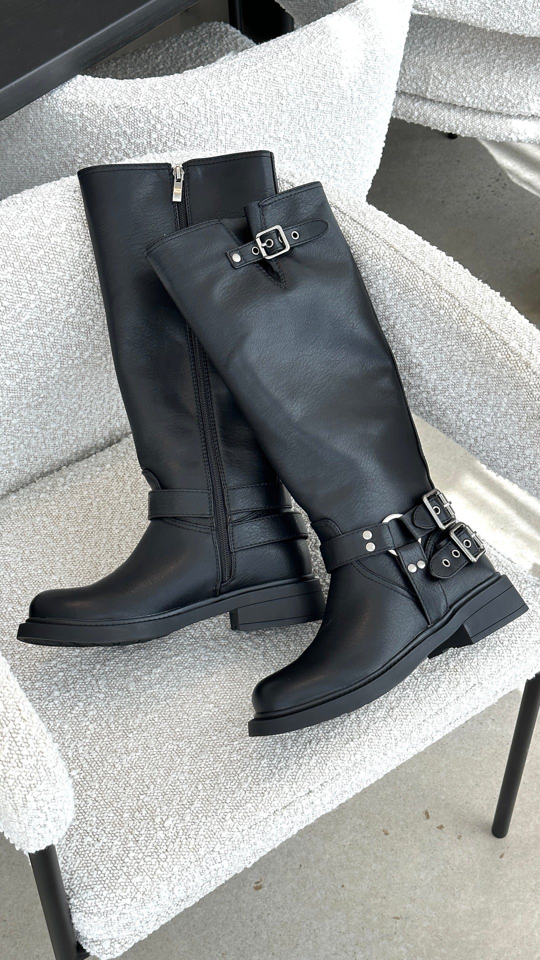 Cool Black Combat Boots - Aris-3-The Livary