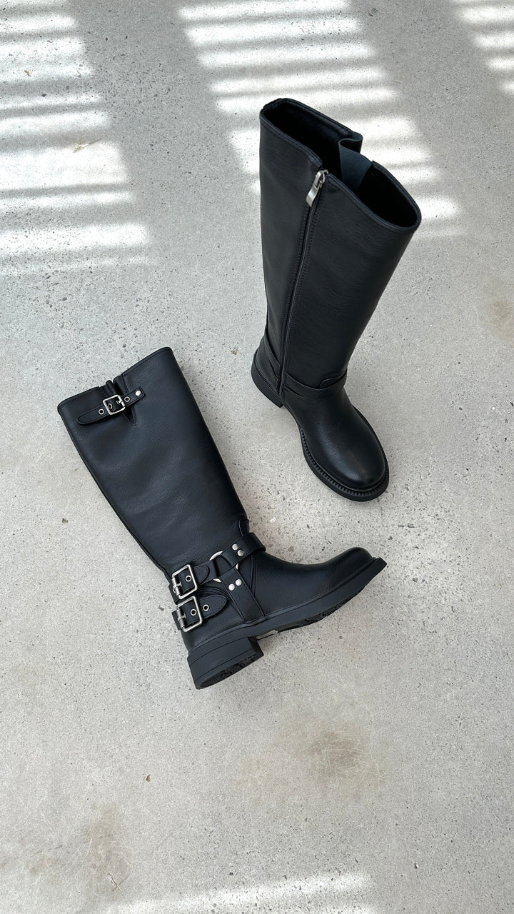 Cool Black Combat Boots - Aris-3-The Livary