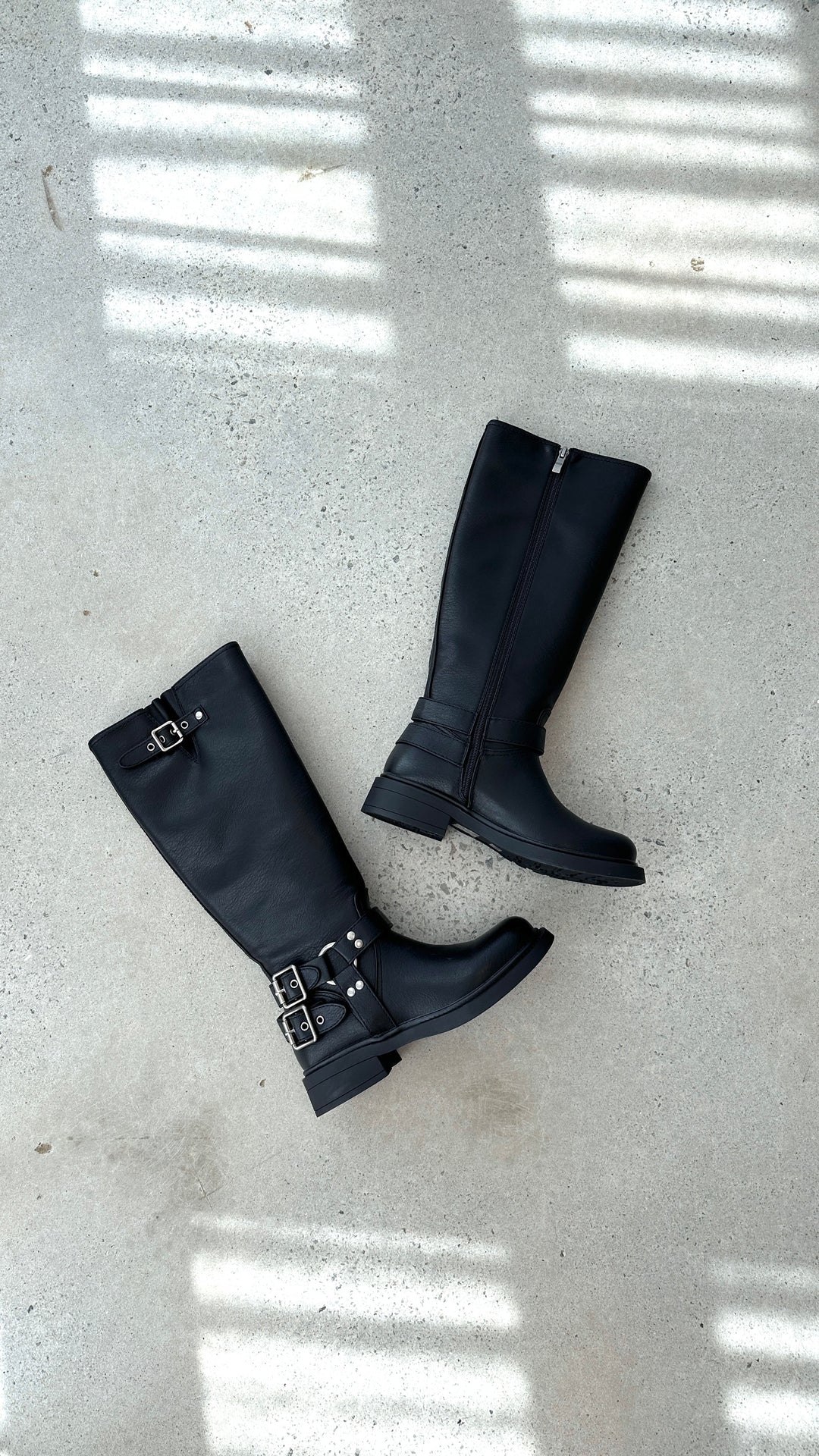 Cool Black Combat Boots - Aris-3-The Livary