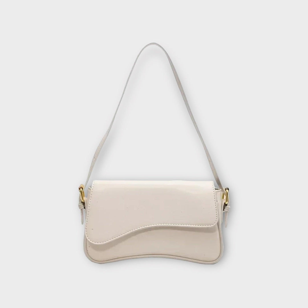 Compact Ladies Shoulder Bag - Sophia-Silver-The Livary