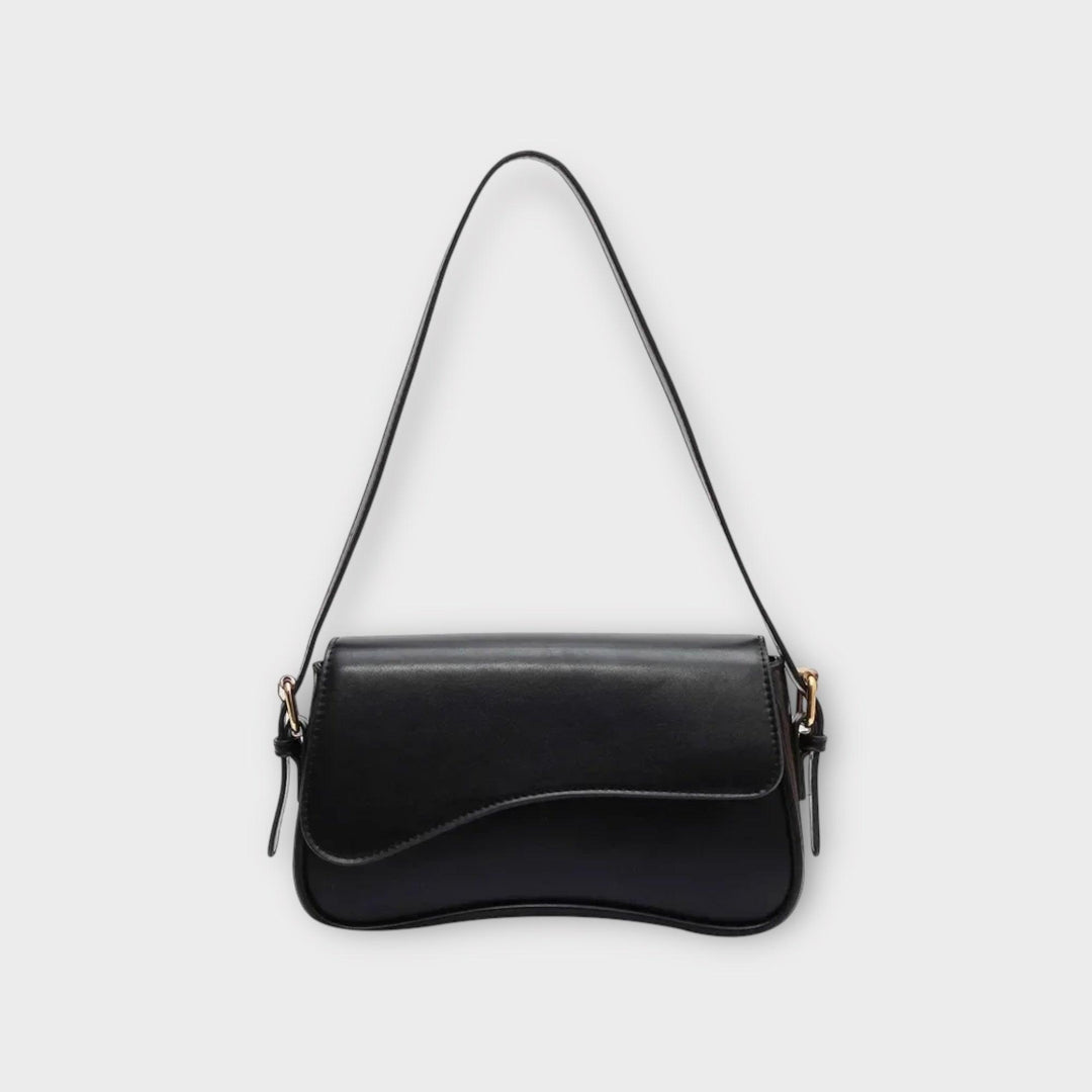Compact Ladies Shoulder Bag - Sophia-Black-The Livary