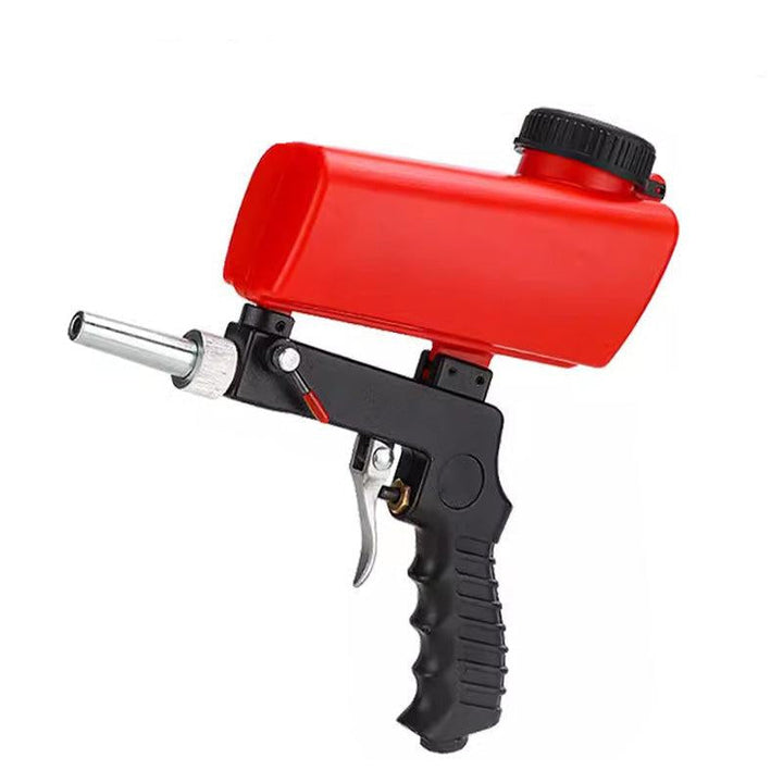 Portable handheld pneumatic sandblasting gun-Aluminium alloy sand blasting gun-The Livary