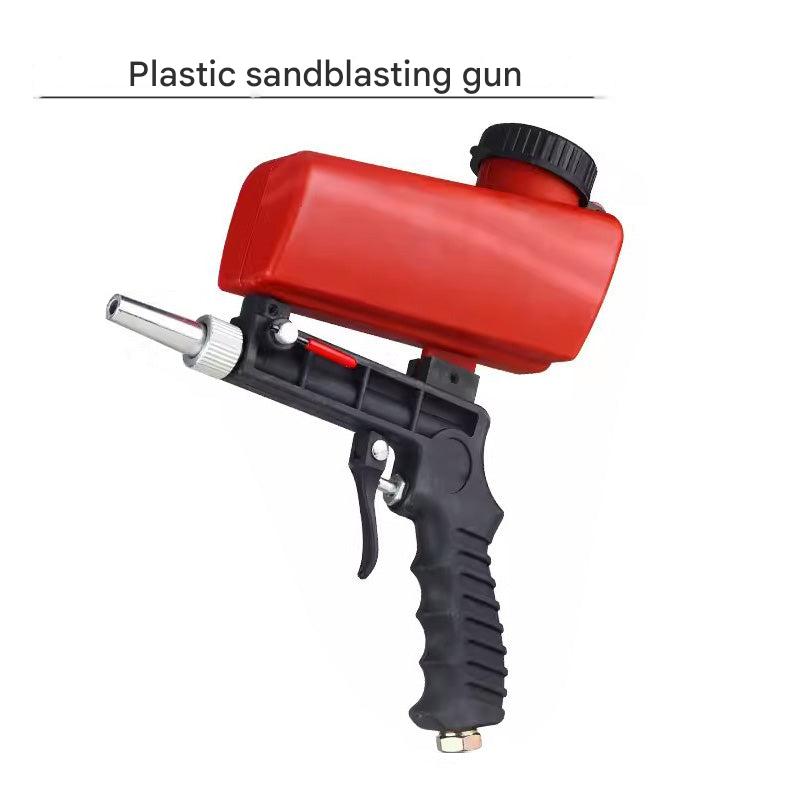 Portable handheld pneumatic sandblasting gun-Aluminium alloy sand blasting gun-The Livary