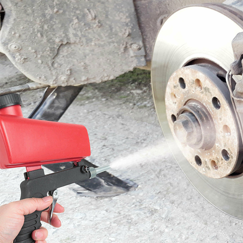 Portable handheld pneumatic sandblasting gun-Aluminium alloy sand blasting gun-The Livary
