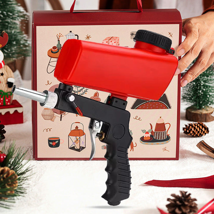 Portable handheld pneumatic sandblasting gun-Aluminium alloy sand blasting gun-The Livary