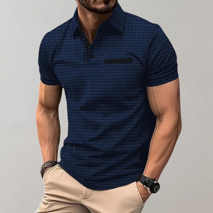 Paolo - Trendy Polo Shirt for Men-Marine blue-S-The Livary