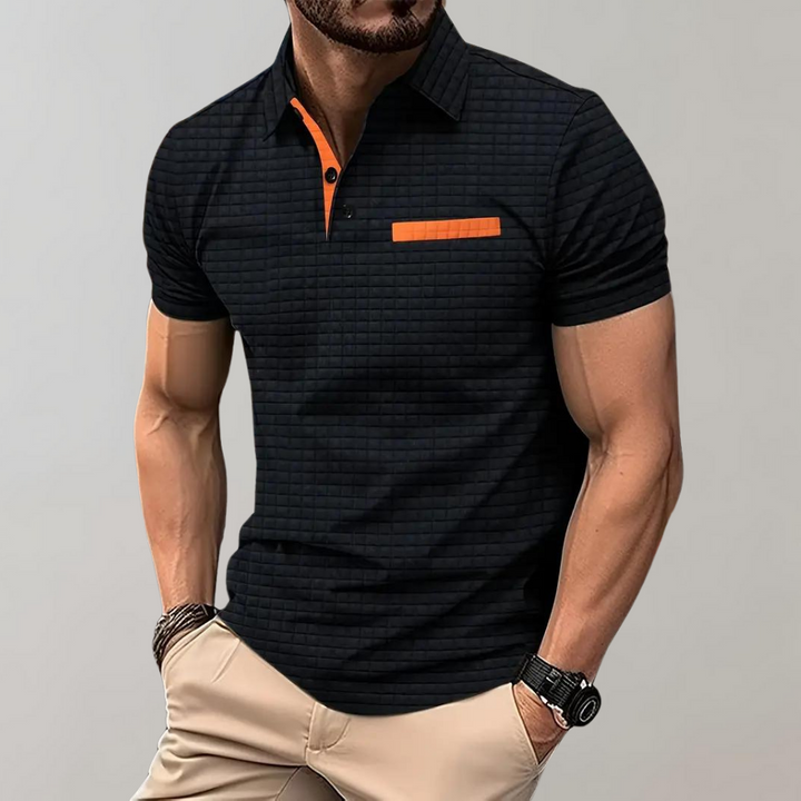 Paolo - Trendy Polo Shirt for Men-Black-S-The Livary