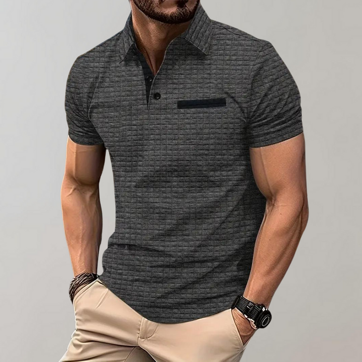 Paolo - Trendy Polo Shirt for Men-Grey-S-The Livary