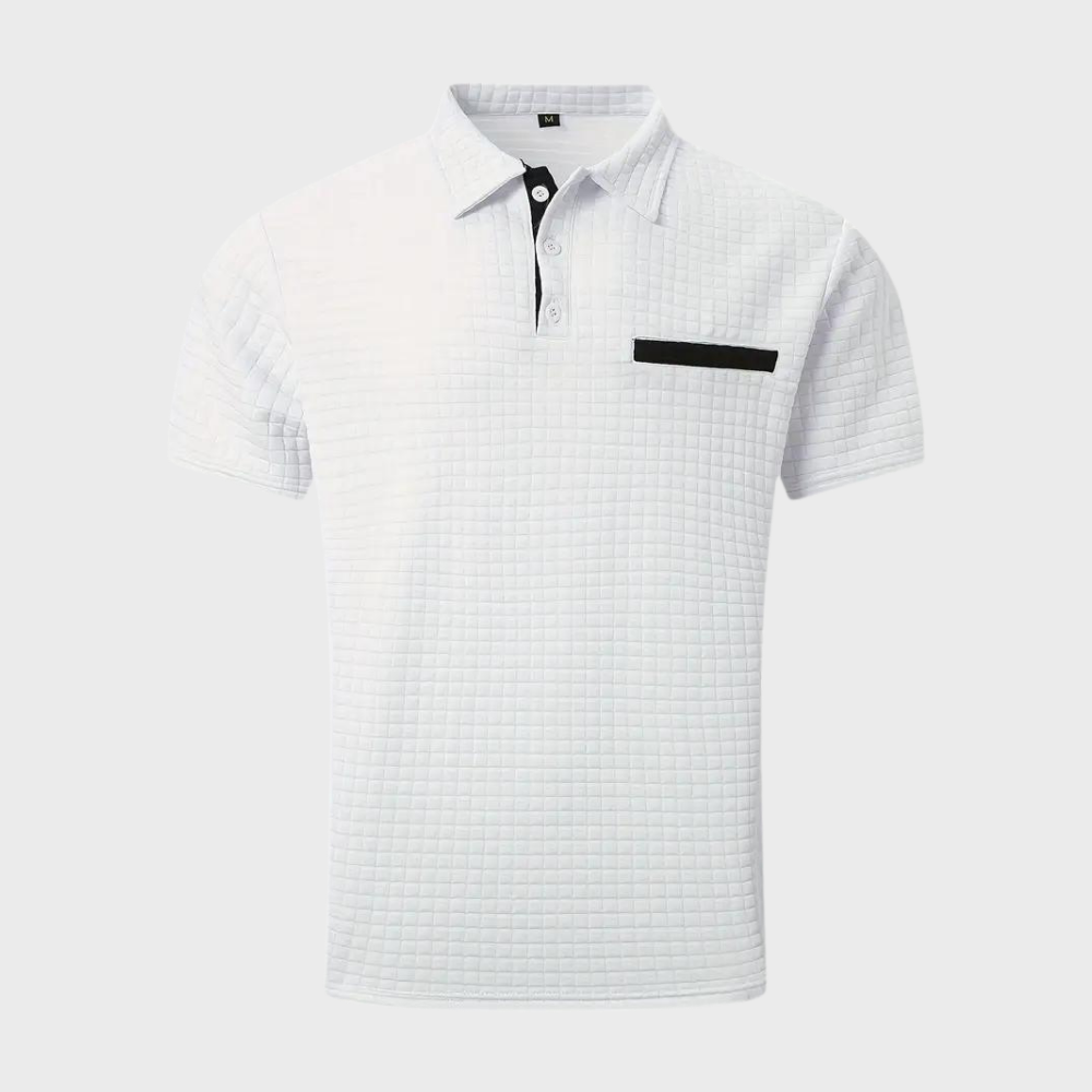 Paolo - Trendy Polo Shirt for Men-White-S-The Livary