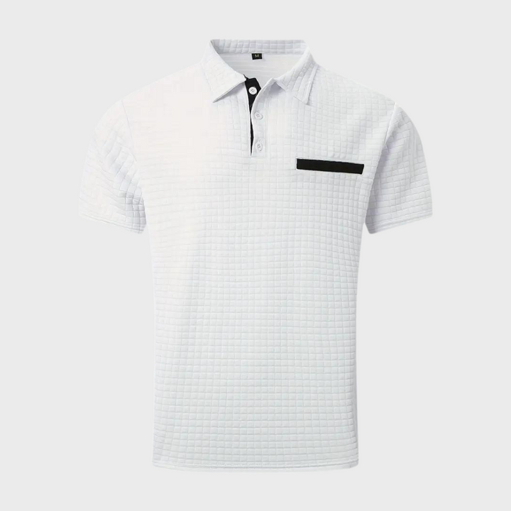 Paolo - Trendy Polo Shirt for Men-White-S-The Livary