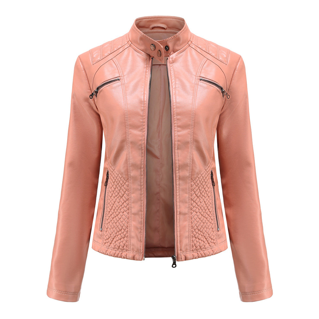 Cool Leather Ladies Jacket - Nova-Pink-XS-The Livary