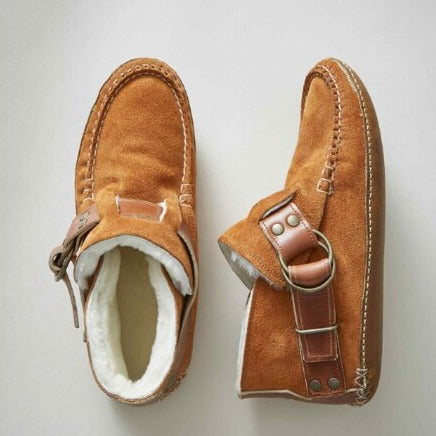 Warm Winter Ankle Boots for Women - Arlette-Light brown-2.5-The Livary