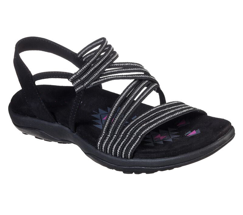 Orthopaedic ladies' sandals with adjustable straps – Elvira-Black-3-The Livary