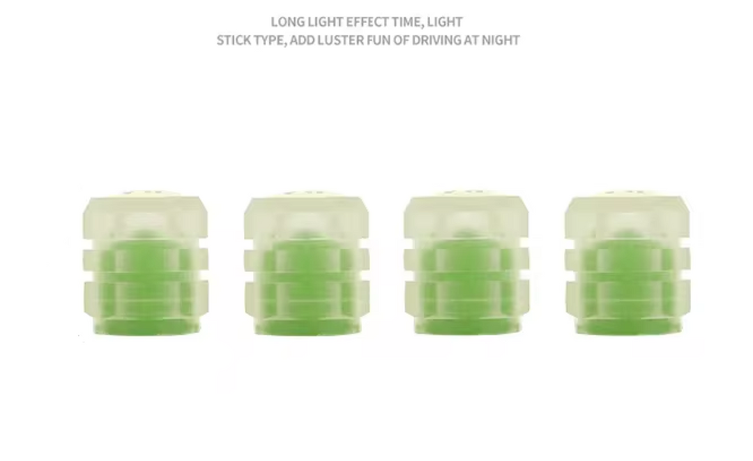Set of 4 Glow-in-the-Dark Valve Caps with Logo – LuxaGlow-Rolls-Royce-The Livary