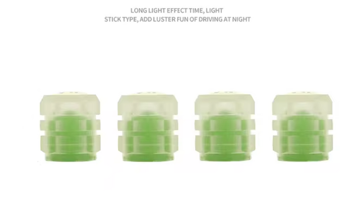Set of 4 Glow-in-the-Dark Valve Caps with Logo – LuxaGlow-Rolls-Royce-The Livary