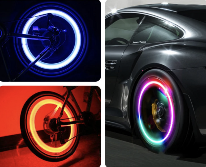 Set of 4 Glow-in-the-Dark Valve Caps with Logo – LuxaGlow-Rolls-Royce-The Livary