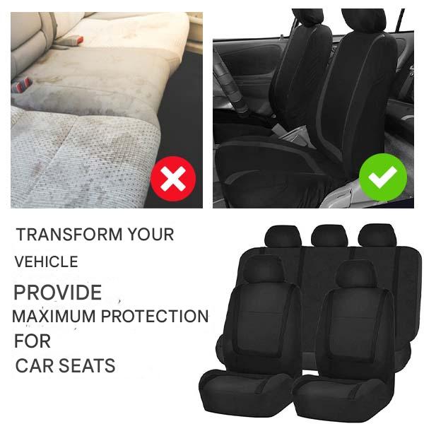 9-Piece Universal Car Seat Covers – AutoLuxe-Gray-The Livary