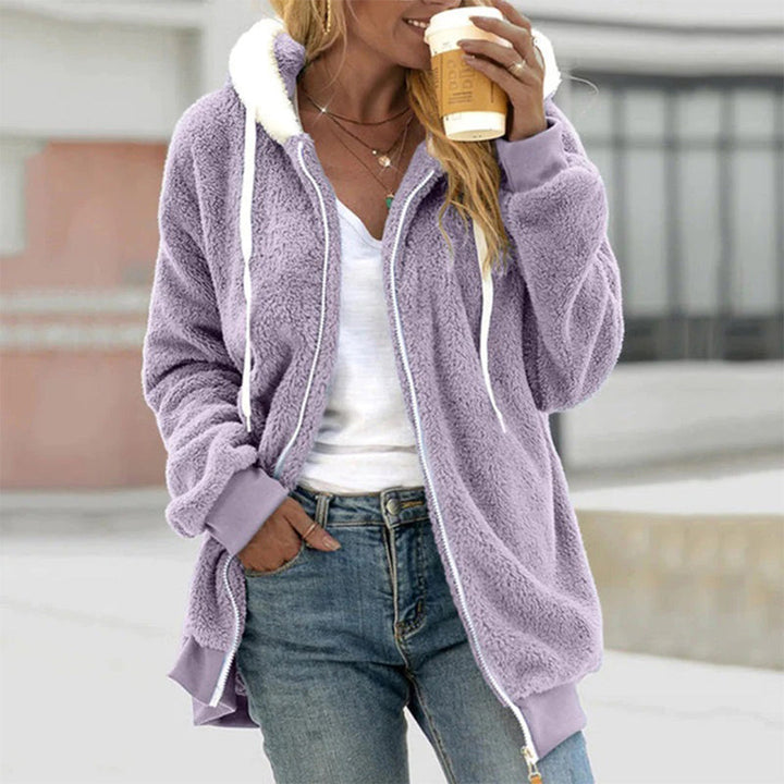 Comfy Vest with Stylish Hood - Aurora-Purple-L-The Livary