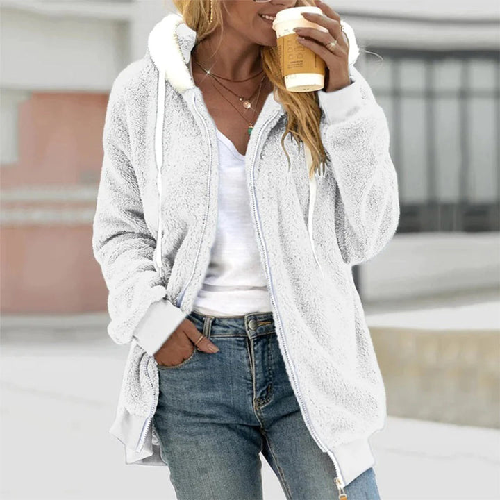 Comfy Vest with Stylish Hood - Aurora-White-L-The Livary