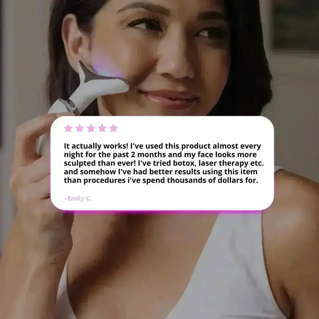 7-in-1 LED Face Firming & Massage Tool – Vénera-White-The Livary