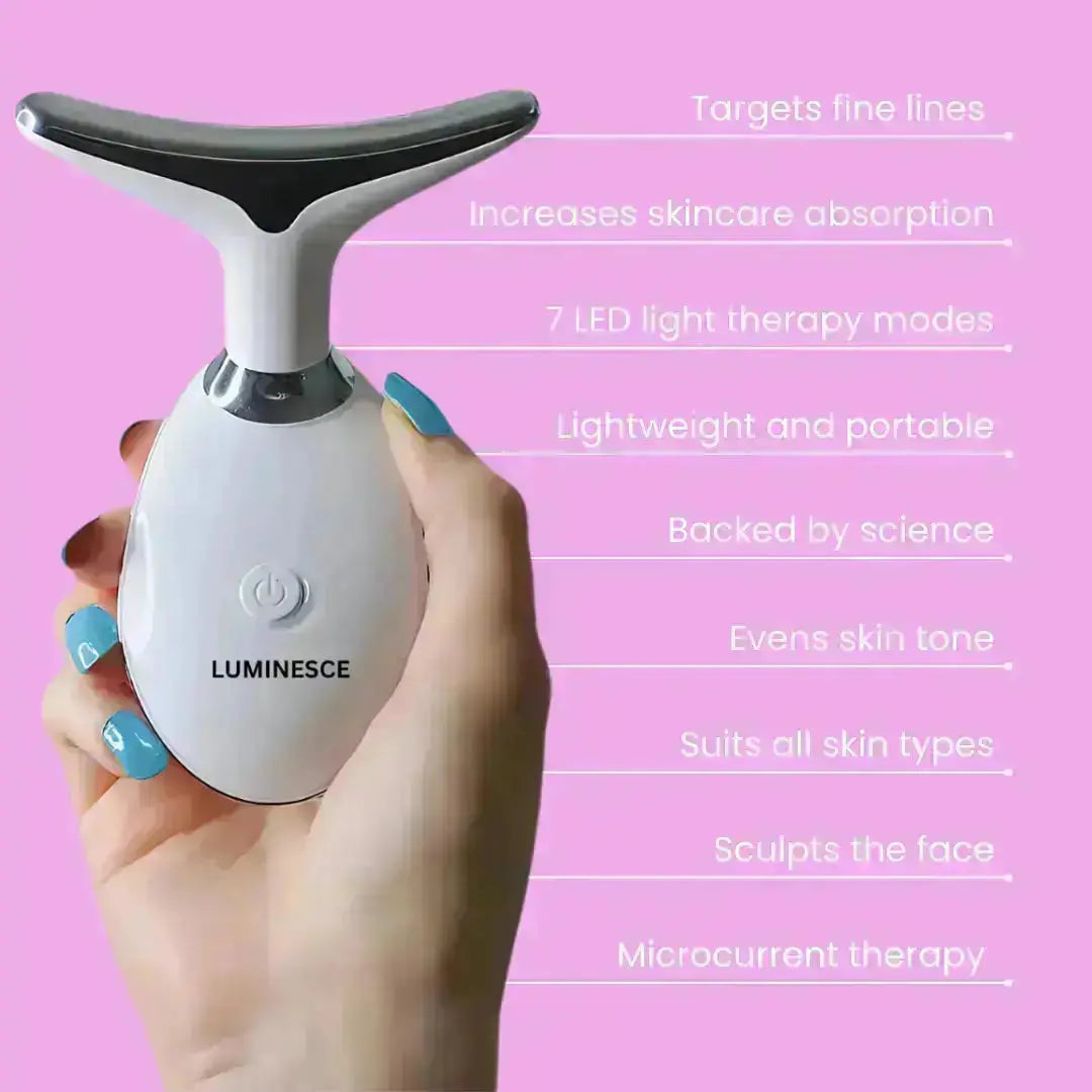 7-in-1 LED Face Firming & Massage Tool – Vénera-White-The Livary